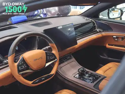 Khách hàng nhận xe BYD tại BYD OWAY Sài Gòn