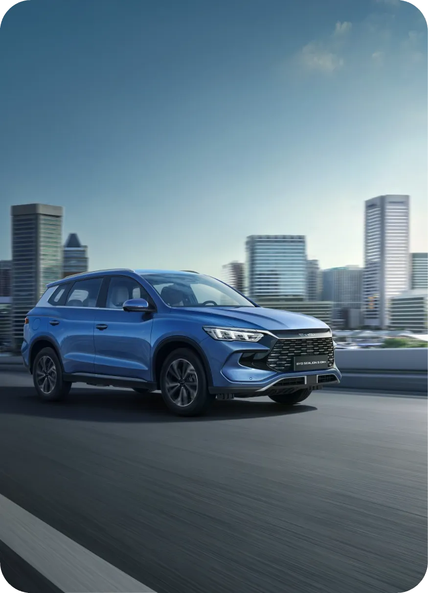 BYD Sealion 5 màu Atlantis Blue trên phố